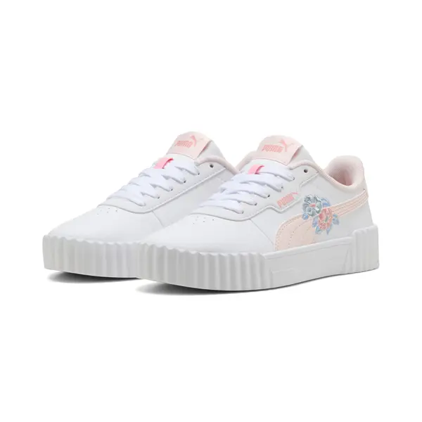 PUMA PUMA Carina 3.0 Floral Sneakers Youth, Collections, White/Jasmine Flower/Seafoam, 35.5
