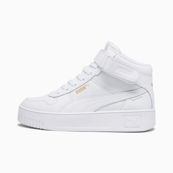 PUMA PUMA Carina Street Mid Women's Sneakers, White/Gold