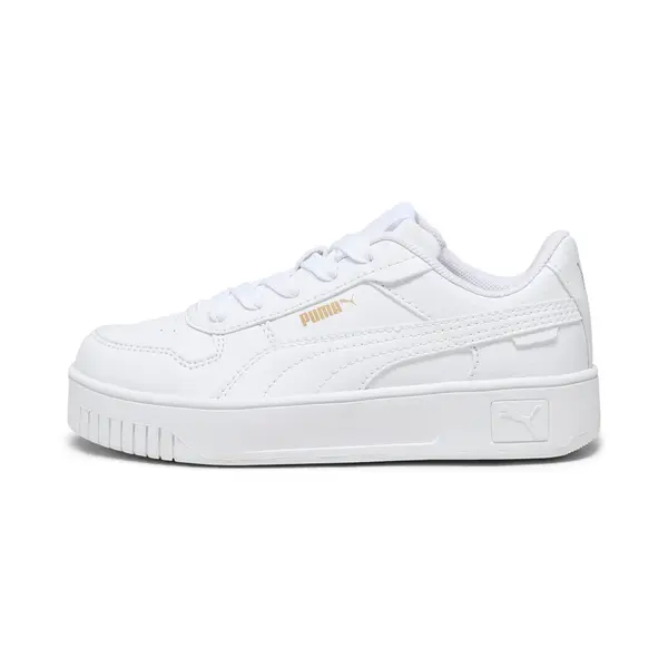 PUMA PUMA Carina Street Sneakers Kids, Shoes, White/Gold, 27.5