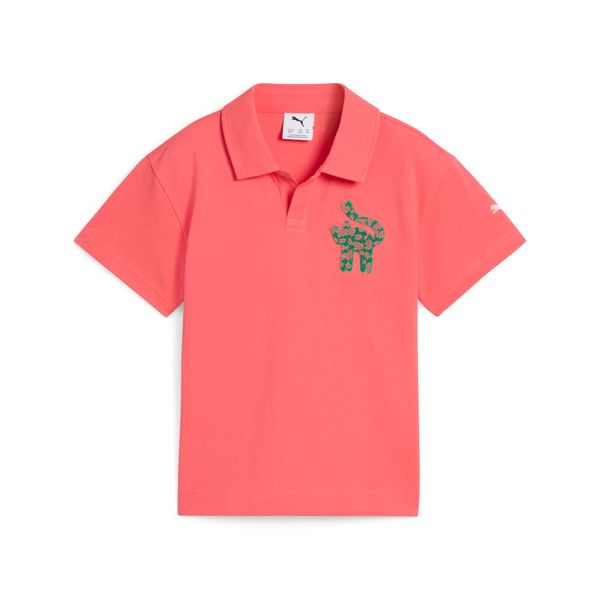 PUMA Puma Cats Club Pique Polo Kids T-Shirt, Red T-Shirt, Size 2-3Y T-Shirt, Age
