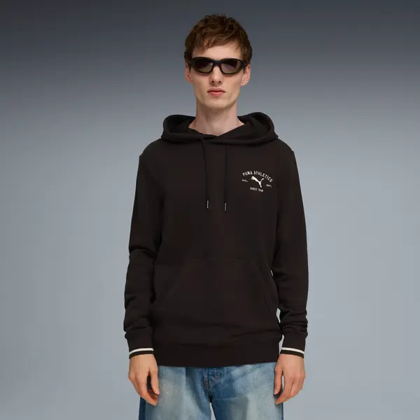 PUMA PUMA Class Graphic Hoodie Men, Clothing, Black, S