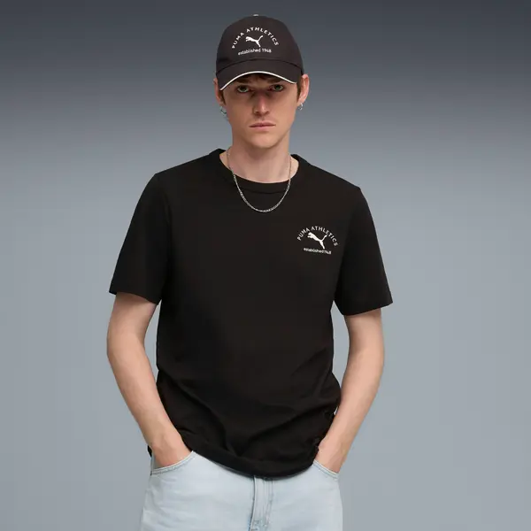 PUMA PUMA Class Graphic Tee Men, Clothing, Black, S