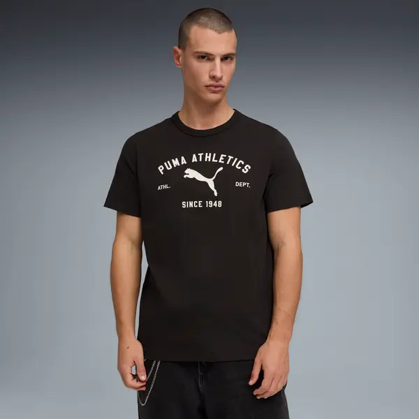 PUMA PUMA Class Graphic Tee Men, Clothing, Black, S