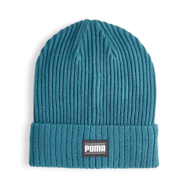 PUMA Puma Classic Cuff Ribbed Beanie Hat, Green, Size Adult, Accessories
