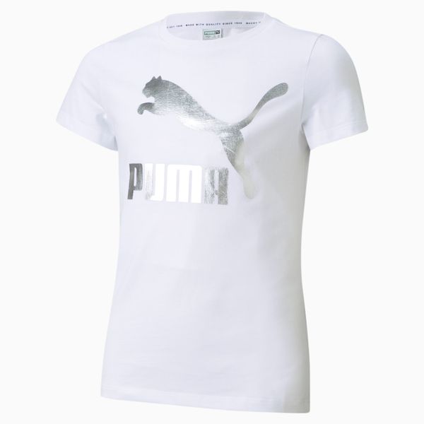 PUMA PUMA Classics Logo T-Shirt Youth, White