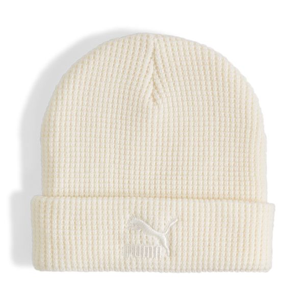 PUMA Puma Classics Mid Fit Beanie Hat, White, Size Adult, Accessories