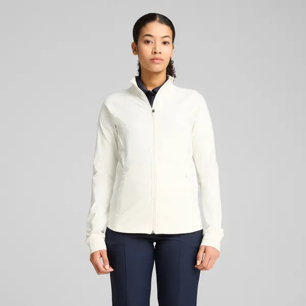 PUMA PUMA CLOUDSPUN Tech Zip-Up Power Jacket Women, Clothing, Warm White, L