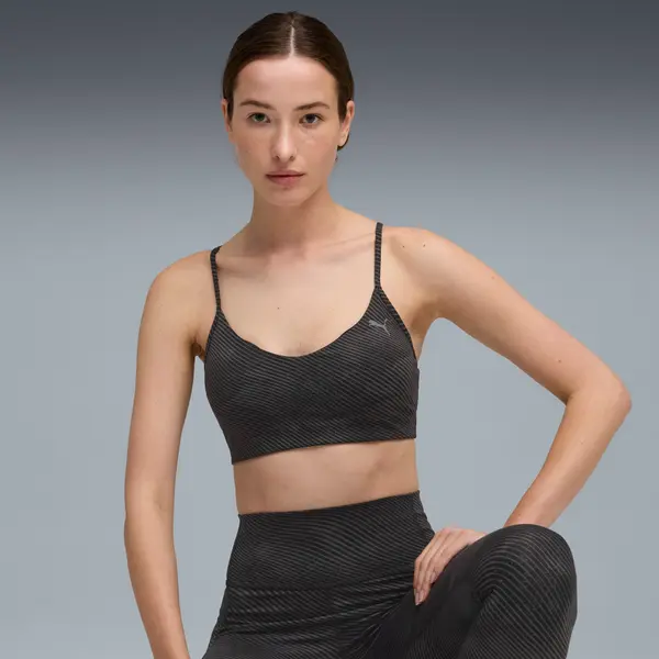 PUMA PUMA CLOUDSPUN Training Bra Women, Clothing, Black/Aop, S