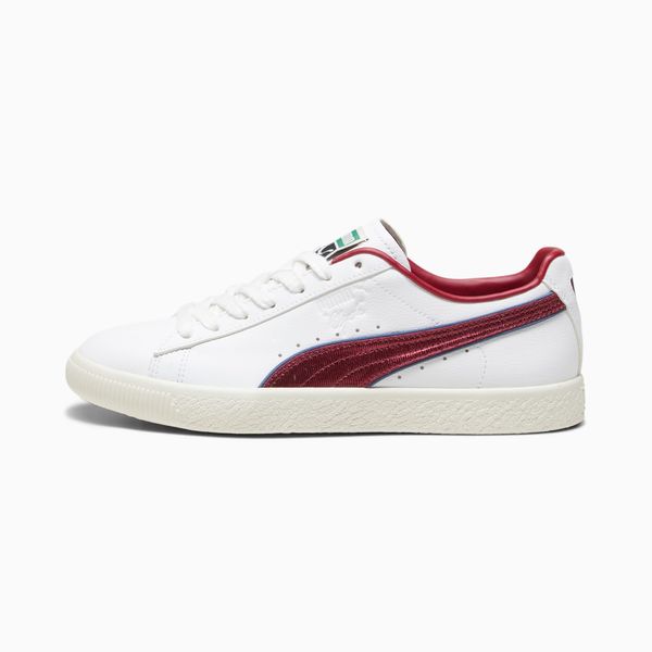 PUMA PUMA Clyde Varsity Sneakers, White/Regal Red