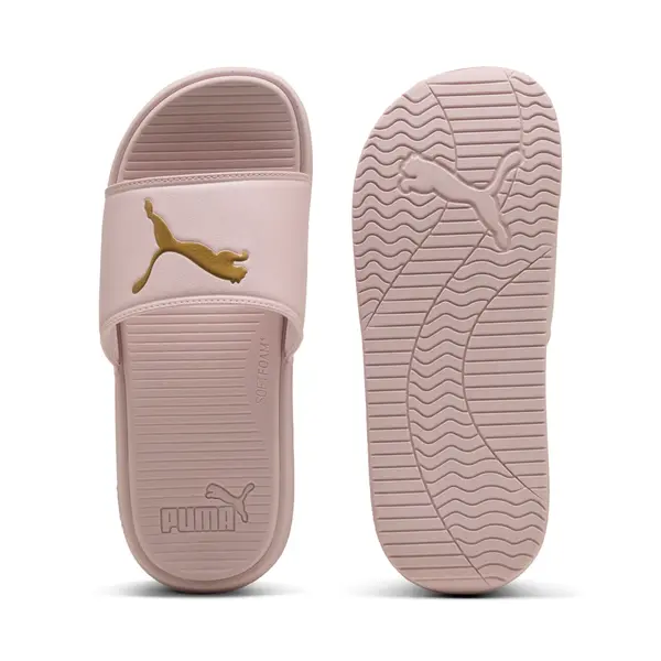 PUMA PUMA Cool Cat 3.0 Slides Women, Shoes, Mauve Mist/Gold, 35.5