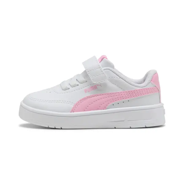 PUMA PUMA Court Classic Clean Sneakers Toddlers, Shoes, White/Pink Shimmer, 19