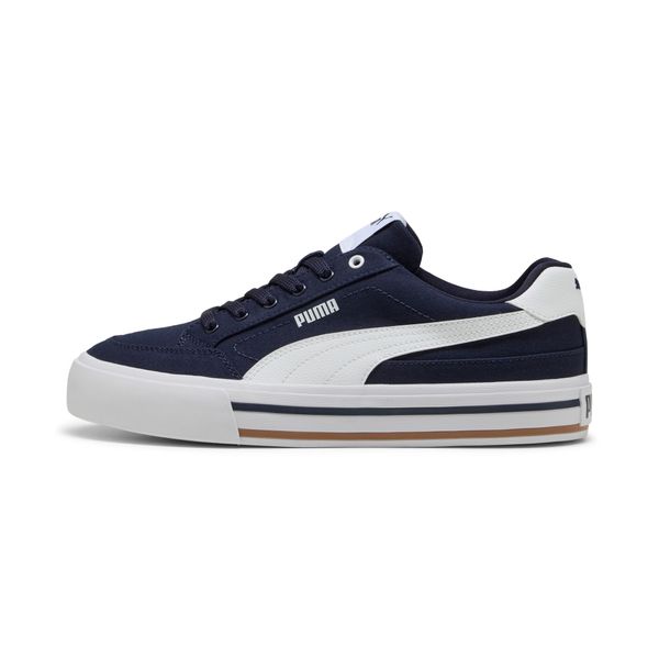 PUMA Puma Court Classic Vulcanised Formstrip Unisex Sneakers, Blue, Size 40.5, Shoes