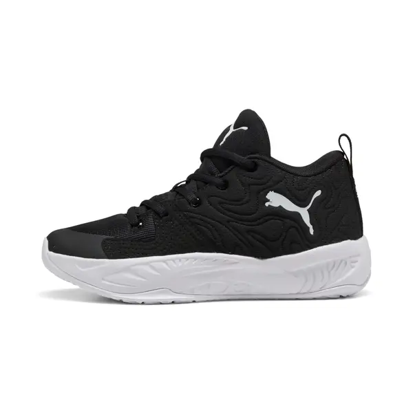PUMA PUMA Court Pro 3 Mid Basketball Shoes Youth, Shoes, Black/White, 33