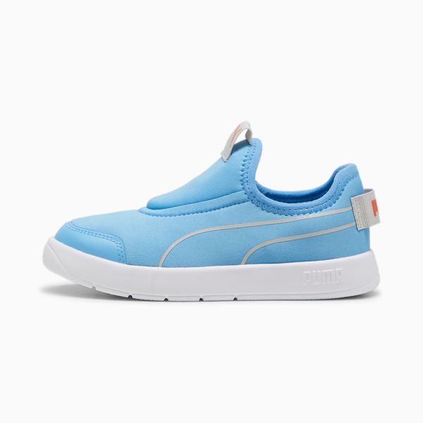 PUMA PUMA Courtflex V3 Slip On Sneakers Kids, Regal Blue/Cool Light Grey