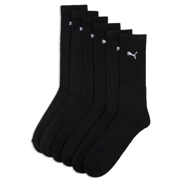 PUMA PUMA Crew Sock (3-Pack), Clothing, Black, 35-38