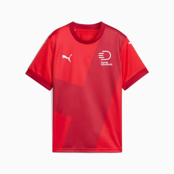 PUMA PUMA Danish Handball Federation 24/25 Home Jersey Youth, Red/Dark Cherry