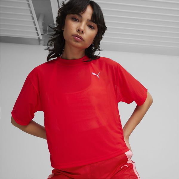 PUMA PUMA Dare To Women's Mesh Tee, For All Time Red