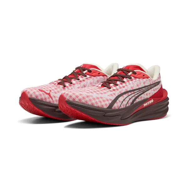 PUMA PUMA Deviate NITRO™ 4 Check Running Shoes Men, Men, Red/White, 44