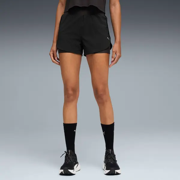 PUMA PUMA Dreamrun 2-in-1 dryCELL Running 3" Shorts Women, Clothing, Black, XXS
