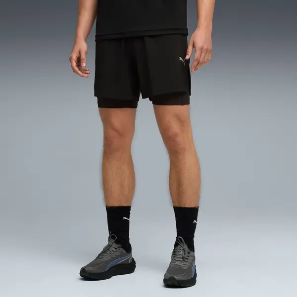 PUMA PUMA Dreamrun 2-in-1 dryCELL Running 5" Shorts Men, Clothing, Black, S