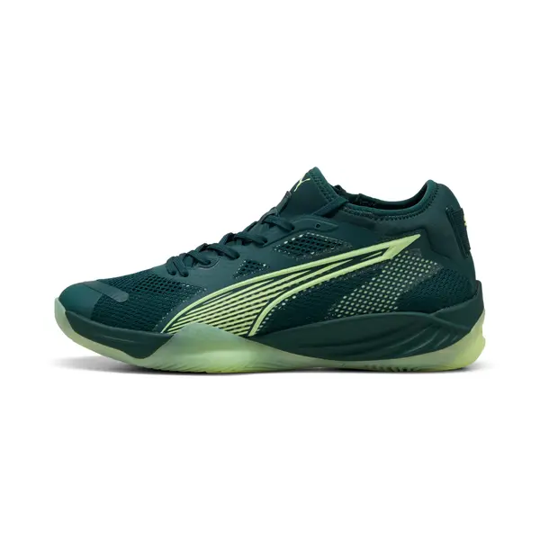 PUMA PUMA Eliminate NITRO™ SQD 4 Handball Shoes Unisex, Shoes, Green Terrain/Fizzy Light/White, 44