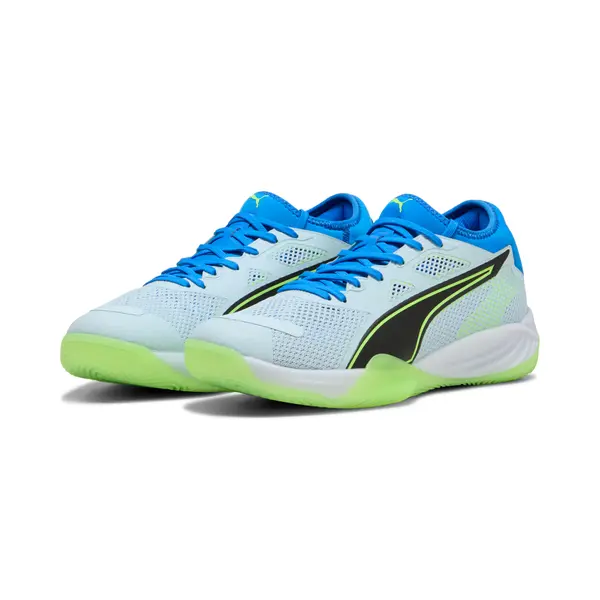 PUMA PUMA Eliminate NITRO™ SQD 4 Handball Shoes Unisex, Sport, Aqua Glow/White/Ultra Blue, 44