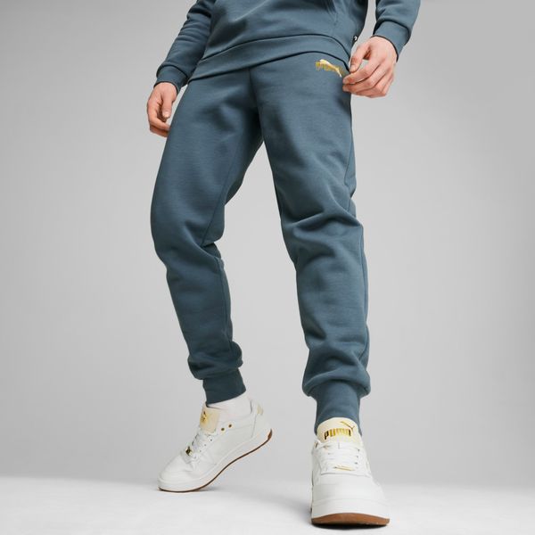 PUMA PUMA Ess+ Logo Lab Sweatpants Men, Grey Skies