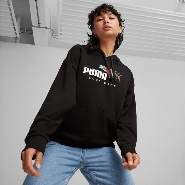 PUMA PUMA Ess+ Love Wins Women's Hoodie, Black