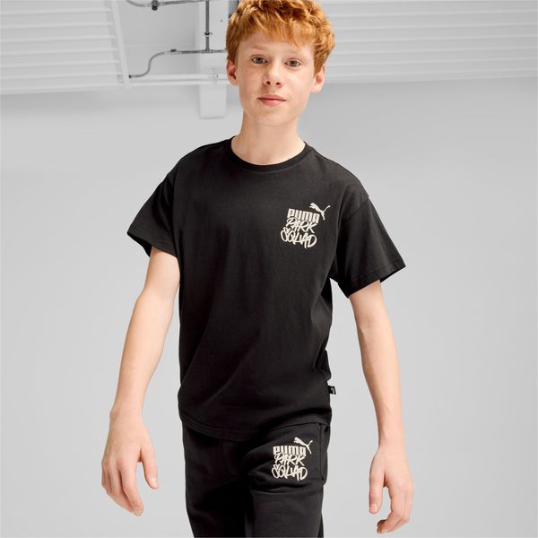 PUMA PUMA Ess+ Mid 90S Graphic T-Shirt Youth, Black