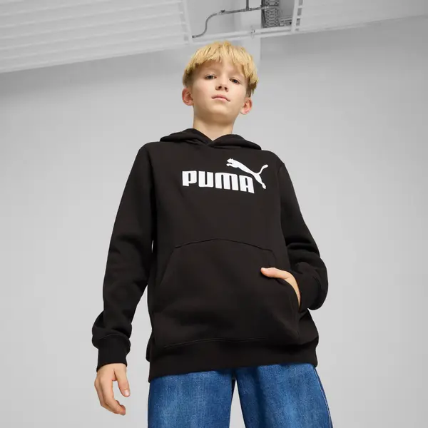 PUMA PUMA ESS No. 1 Logo Fleece Hoodie Youth, Clothing, Black, 15-16Y