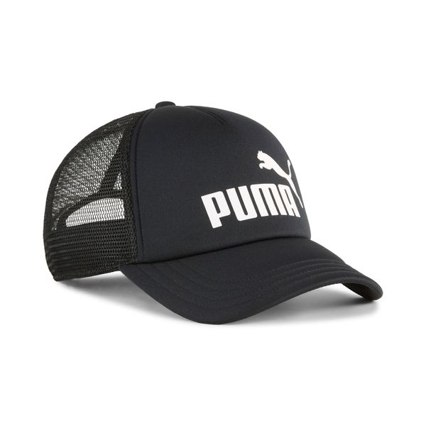 PUMA Puma ESS No. 1 Logo Trucker Cap, Black, Accessories