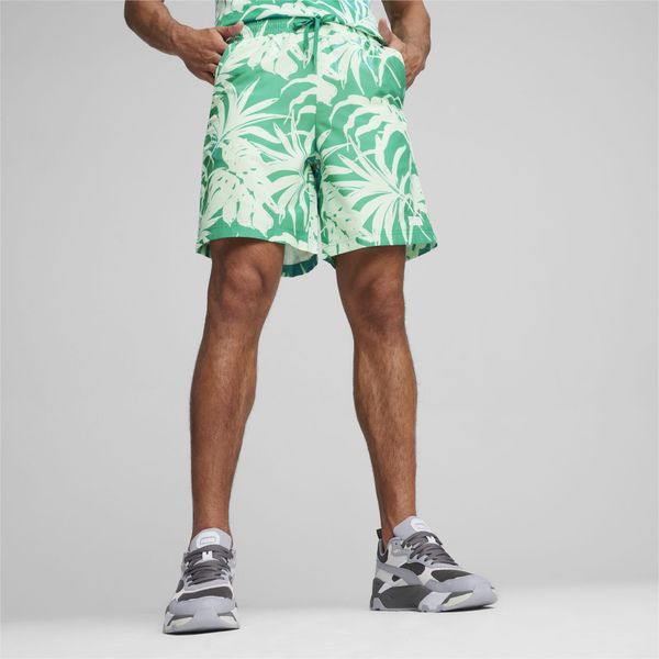 PUMA PUMA Ess+ Palm Resort Men's Shorts, Sparkling Green