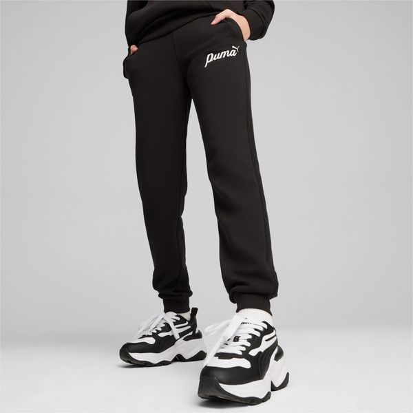 PUMA PUMA Ess+ Script Girls' Sweatpants, Black