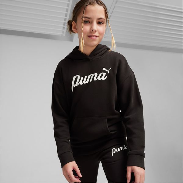 PUMA PUMA Ess+ Script Youth Hoodie, Black