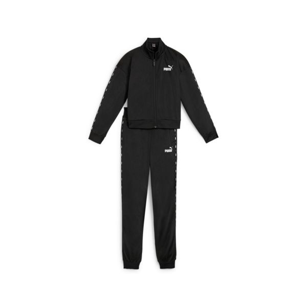 PUMA Puma ESS Tape Tricot Girls' Suit, Black, Size 9-10Y, Clothing