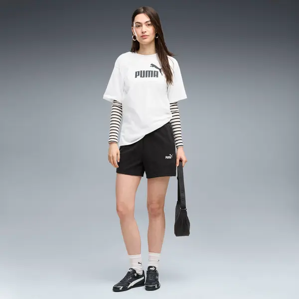PUMA PUMA Essentials 5'' High-Waist Shorts Women, Clothing, Black, S