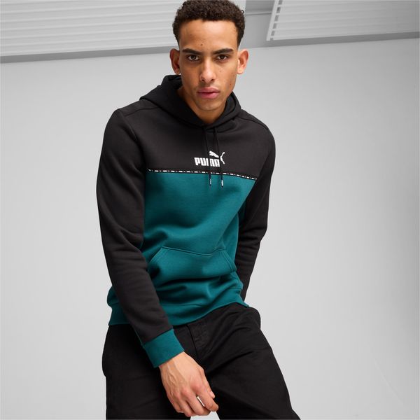 PUMA PUMA Essentials Block Tape Hoodie Men, Cold Green