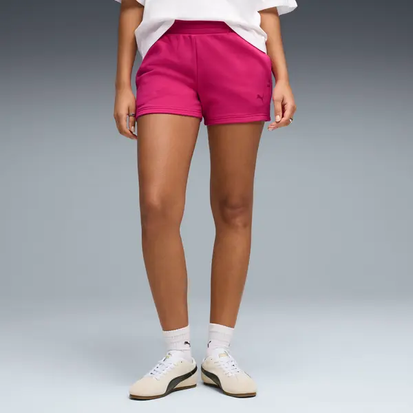 PUMA PUMA Essentials Cat Logo 4’’ Shorts Women, Clothing, Pink, S