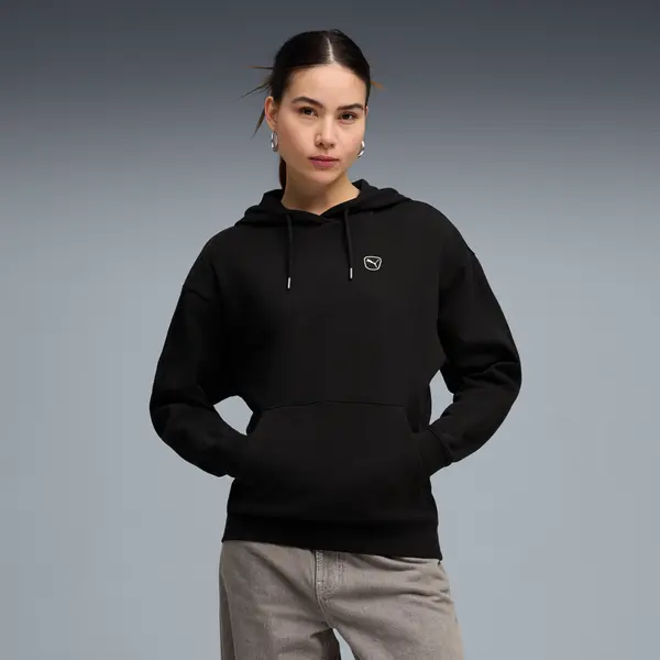 PUMA PUMA Essentials Elevated Hoodie Women, Clothing, Black, S