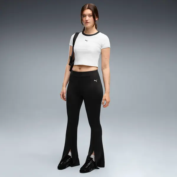 PUMA PUMA Essentials Flared Pintuck Tights Women, Women, Black, S