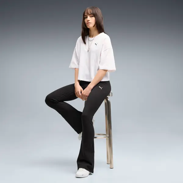 PUMA PUMA Essentials High-Waist Flared Leggings Women, Clothing, Black, S