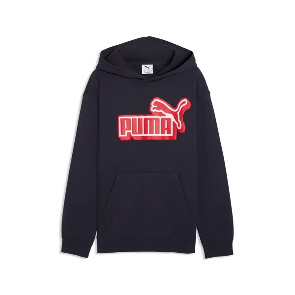 PUMA PUMA Essentials Logo Lab Relaxed Hoodie Youth, Sweatshirts, New Navy, 15-16Y