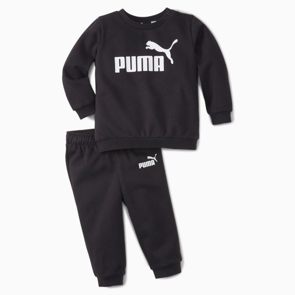 PUMA PUMA Essentials Minicats Crew Neck Babies' Jogger Suit, Cotton Black