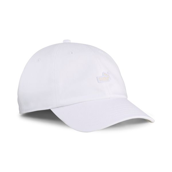 PUMA Puma Essentials No. 1 Logo Patch Baseball Cap, White, Accessories