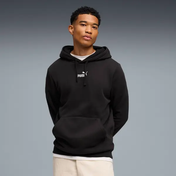 PUMA PUMA Essentials No.1 Logo Fleece Hoodie Men, Clothing, Black, S