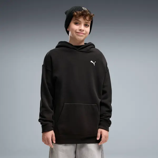 PUMA PUMA Essentials Oversized Boxy Hoodie Youth, Clothing, Black, 15-16Y