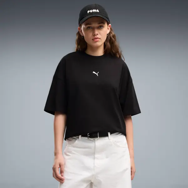 PUMA PUMA Essentials Oversized Tee Women, Clothing, Black, S