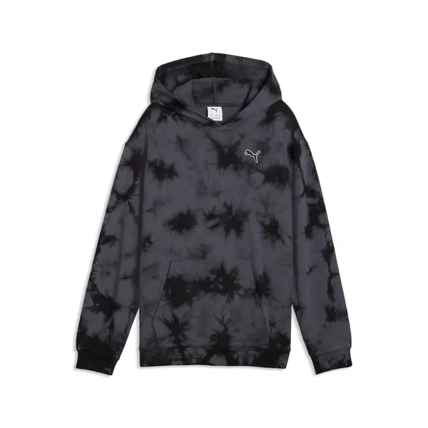PUMA PUMA Essentials Relaxed Tie-Dye Hoodie Youth, Sweatshirts, Black, 15-16Y