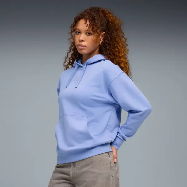 PUMA PUMA Essentials Script Hoodie Women, Clothing, Intense Lavender, S
