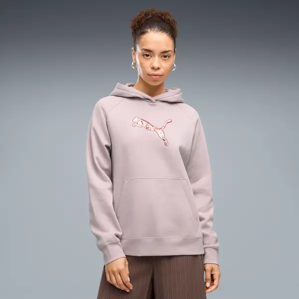 PUMA PUMA Essentials Sequins Hoodie Women, Clothing, Misty Pink, S